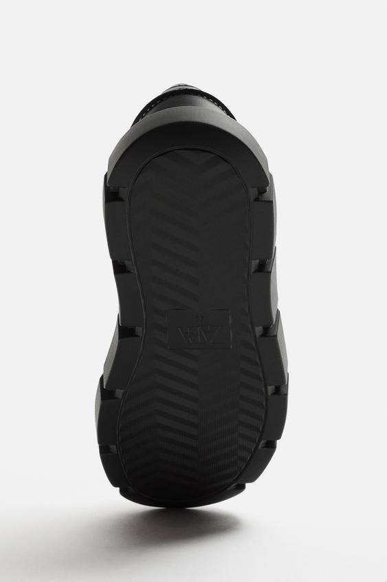 Zara Chunky Worn Loafers Sneakers Man 2647/520/802 Black