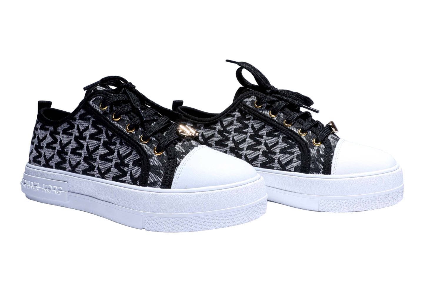 Michael Kors Evy Canvas Sneakers Woman JEN-660 Black
