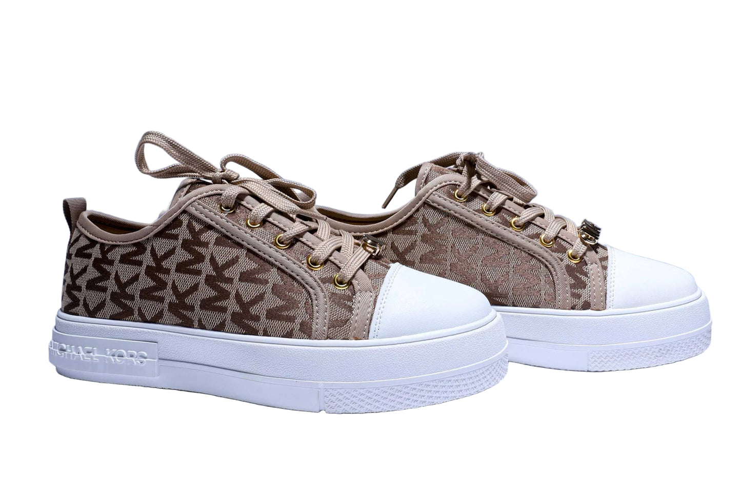 Michael Kors Evy Canvas Sneakers Woman JEN-660 Beige