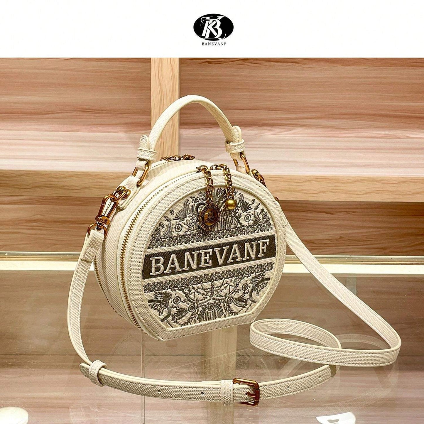 Banevanf Bag Woman High Quality Design 8512 Beige
