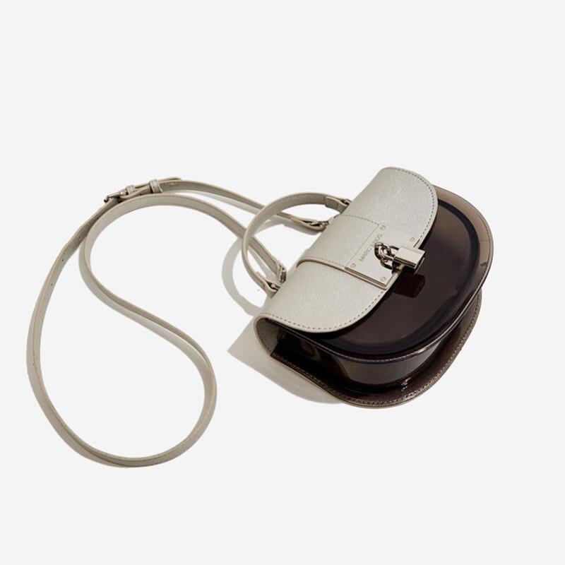 Bags Retro Style Jelly Bags PVC Jiaozi Bao Leisure Versatile Crossbody B-199672-3 Silver