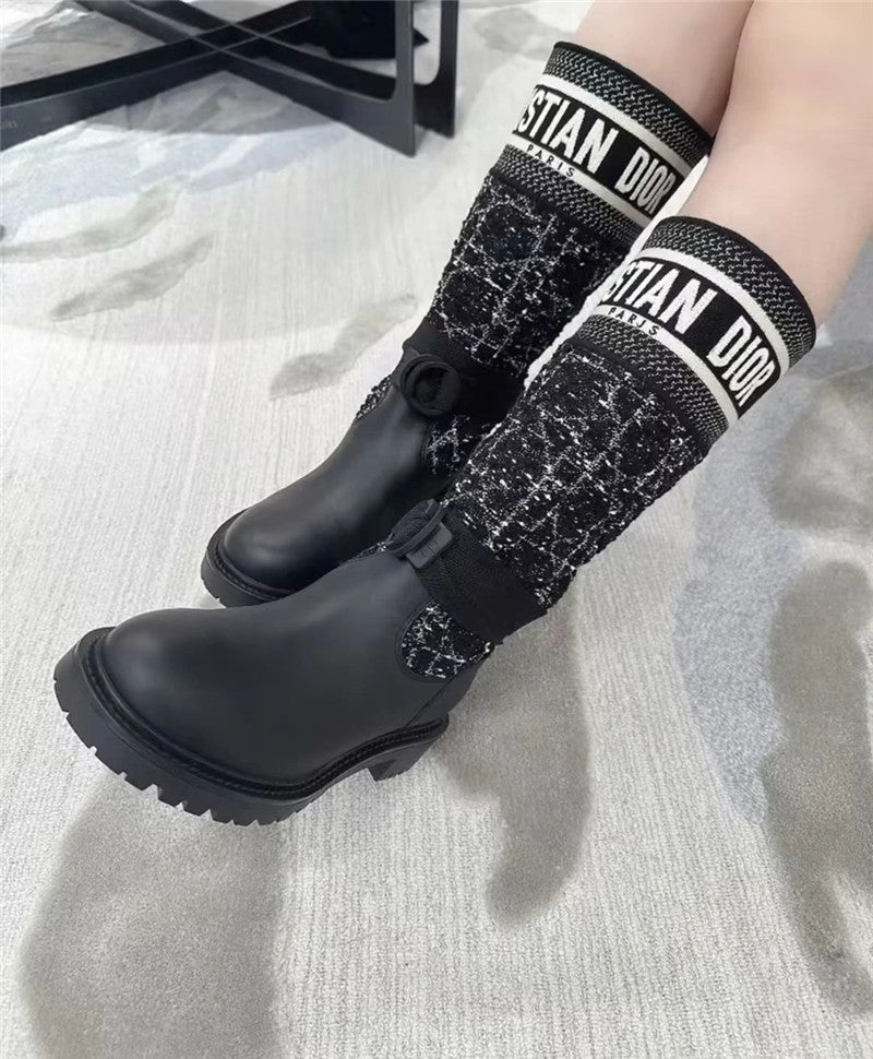 حذاء بوت نسائي Dior-Major Premium Quality KCK222 باللون الأسود