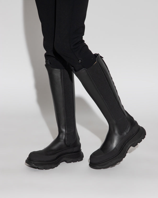 Alexander McQueen Premium Quality Boot Woman 666410 Black