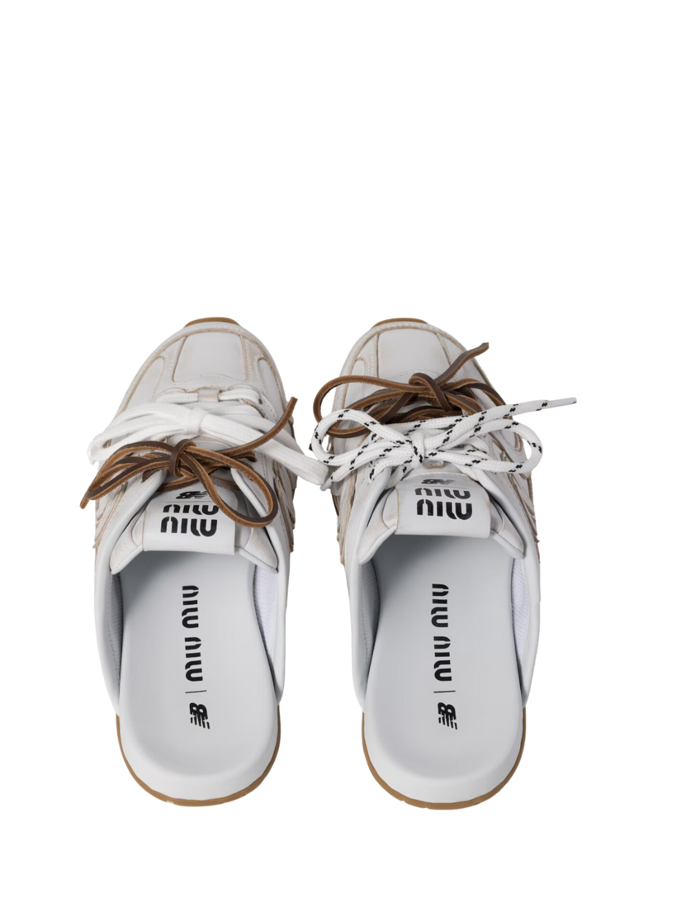 New Balance 530 SL Mule Miu Miu Slippers Woman 523059B White