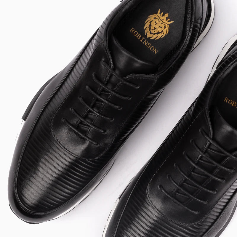 حذاء رياضي فاخر للرجال 02739-609 باللون الأسود