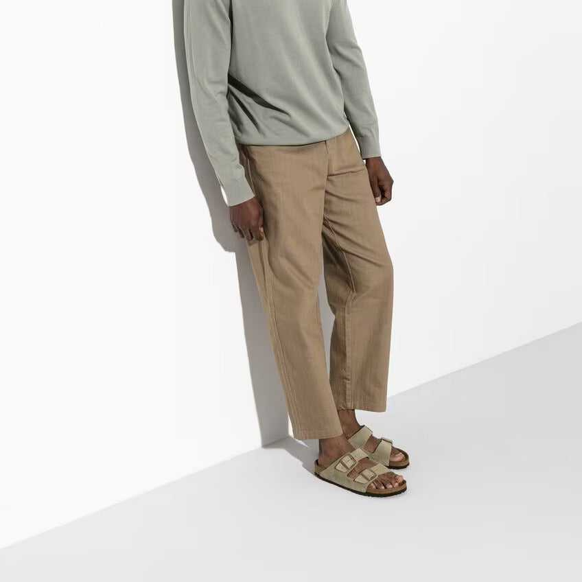 BIRKENSTOCK Arizona Soft Footbed Suede Leather Man 0129423 Beige