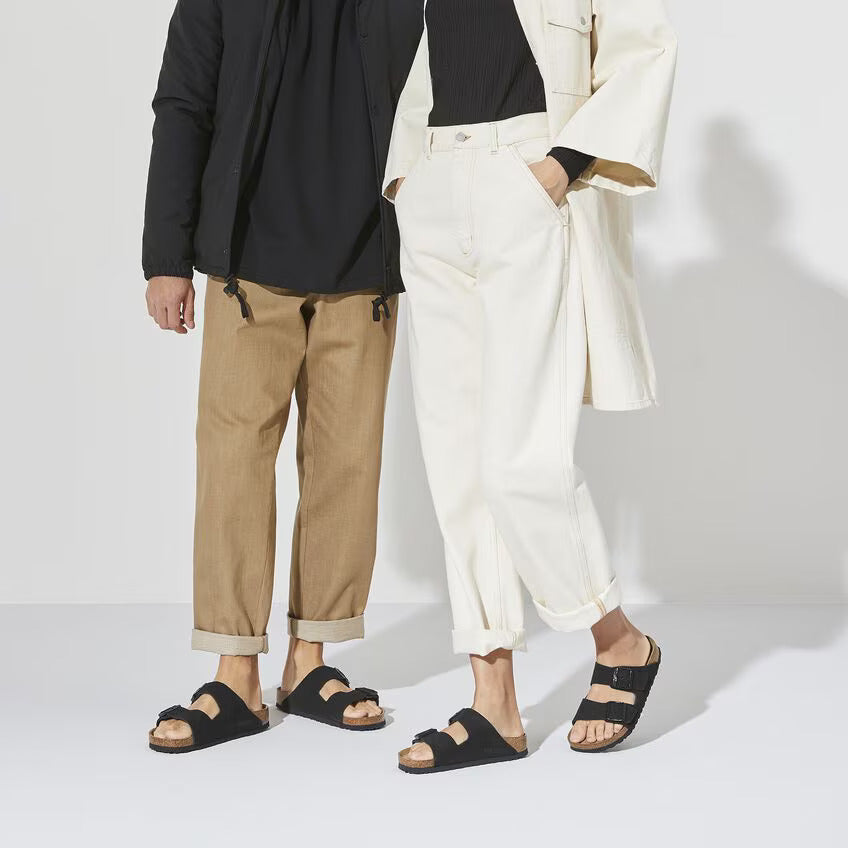 BIRKENSTOCK Arizona Soft Footbed Suede Leather Man 0129423 Black