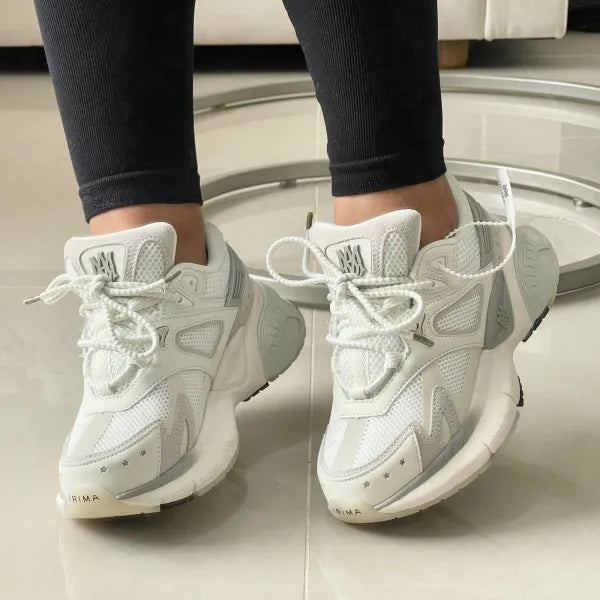 AMIRI Luxury Runner Chunky Sneaker XP 1142009-2-W White&Gray
