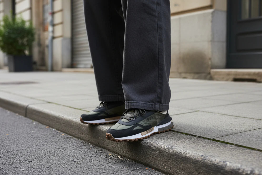 Lacoste Elite Active Sports Trainers Sneakers Man XV746 Olive