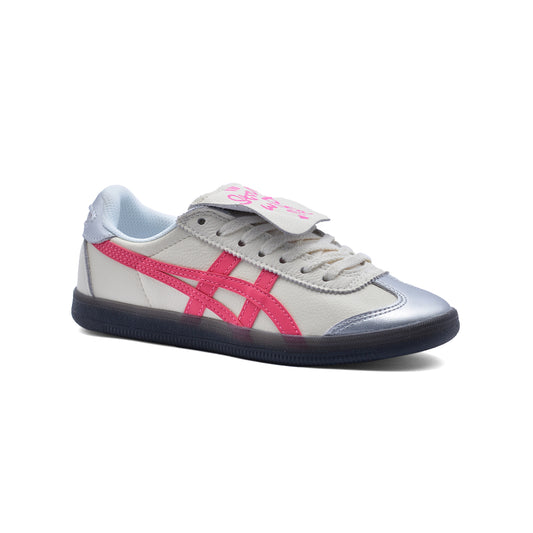 حذاء رياضي Onitsuka Tiger Asics للنساء 1183C095 باللون البيج والفوشيا