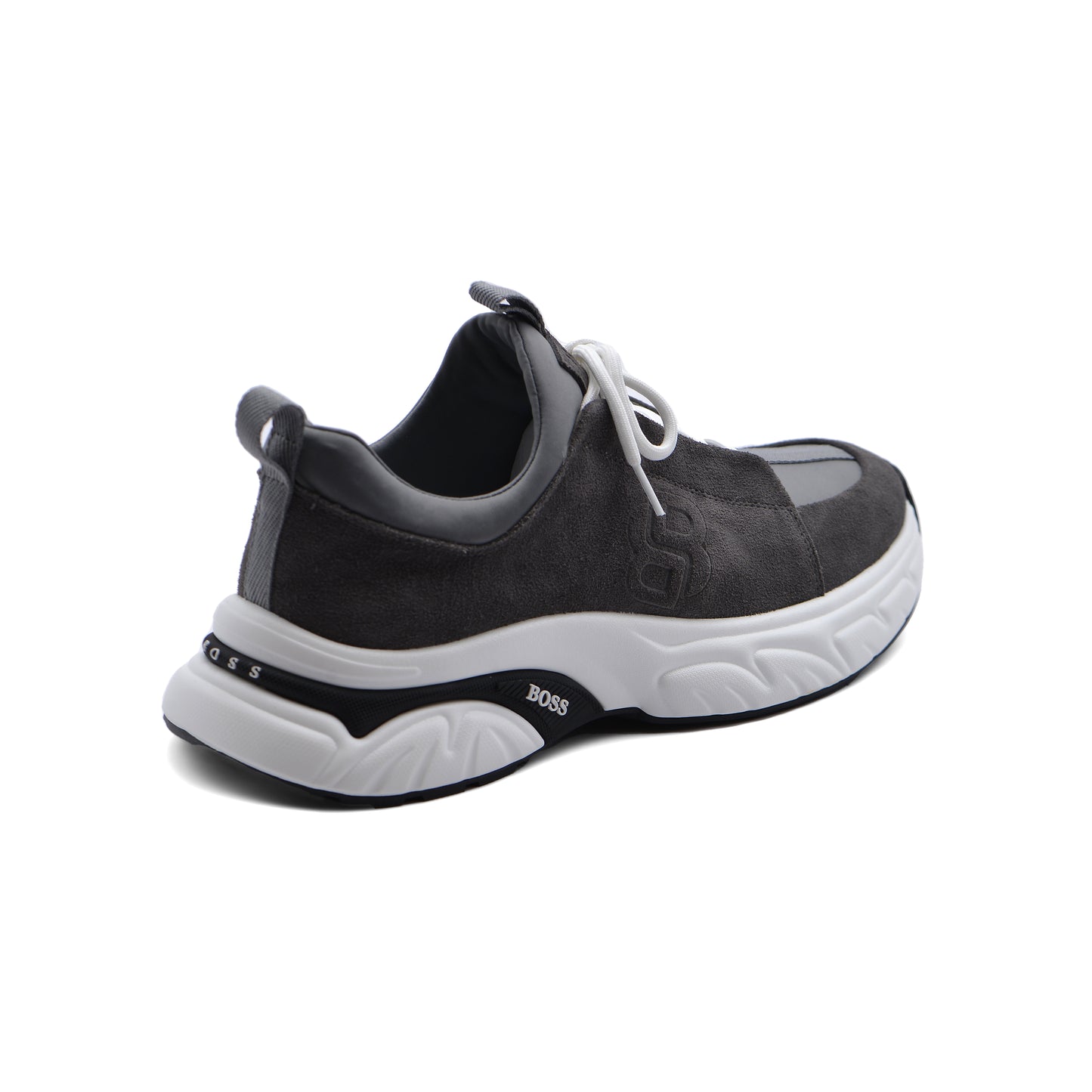 Hugo Boss suede Italian Sneakers Man 9009-1 Gray
