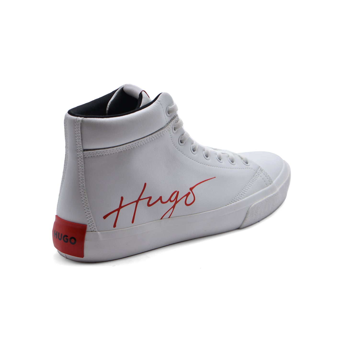 HUGO BOSS DyerH Signature High-Top Trainers Sneakers Man 50518346 White