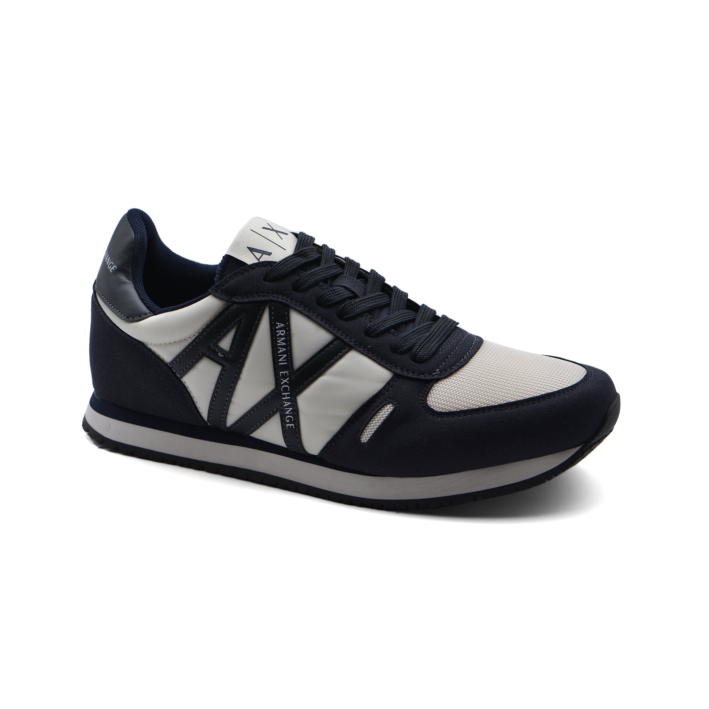 Armani Exchange Original in eco-suede mesh and nylon Sneakers Man XYX017 Black