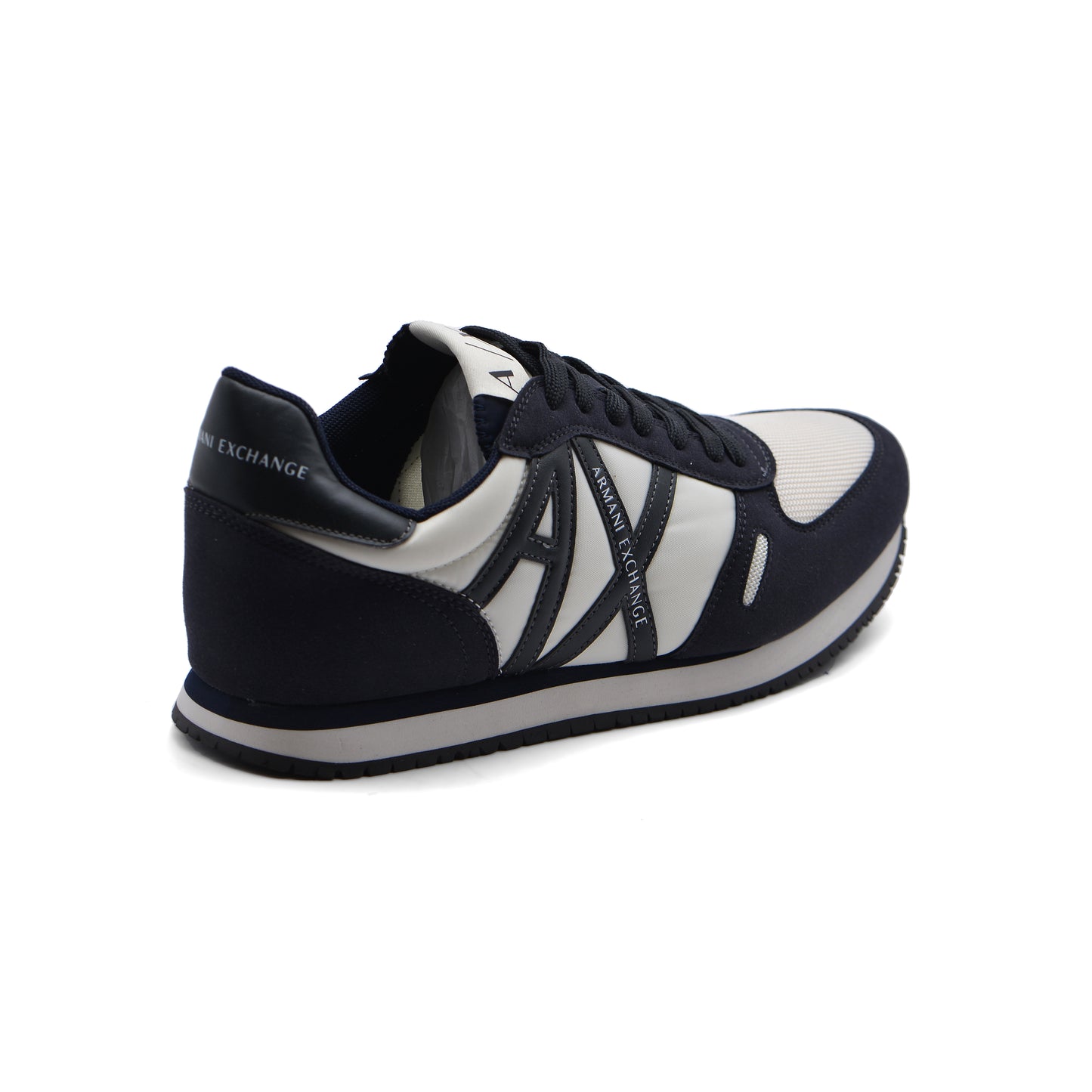Armani Exchange Original in eco-suede mesh and nylon Sneakers Man XYX017 Black
