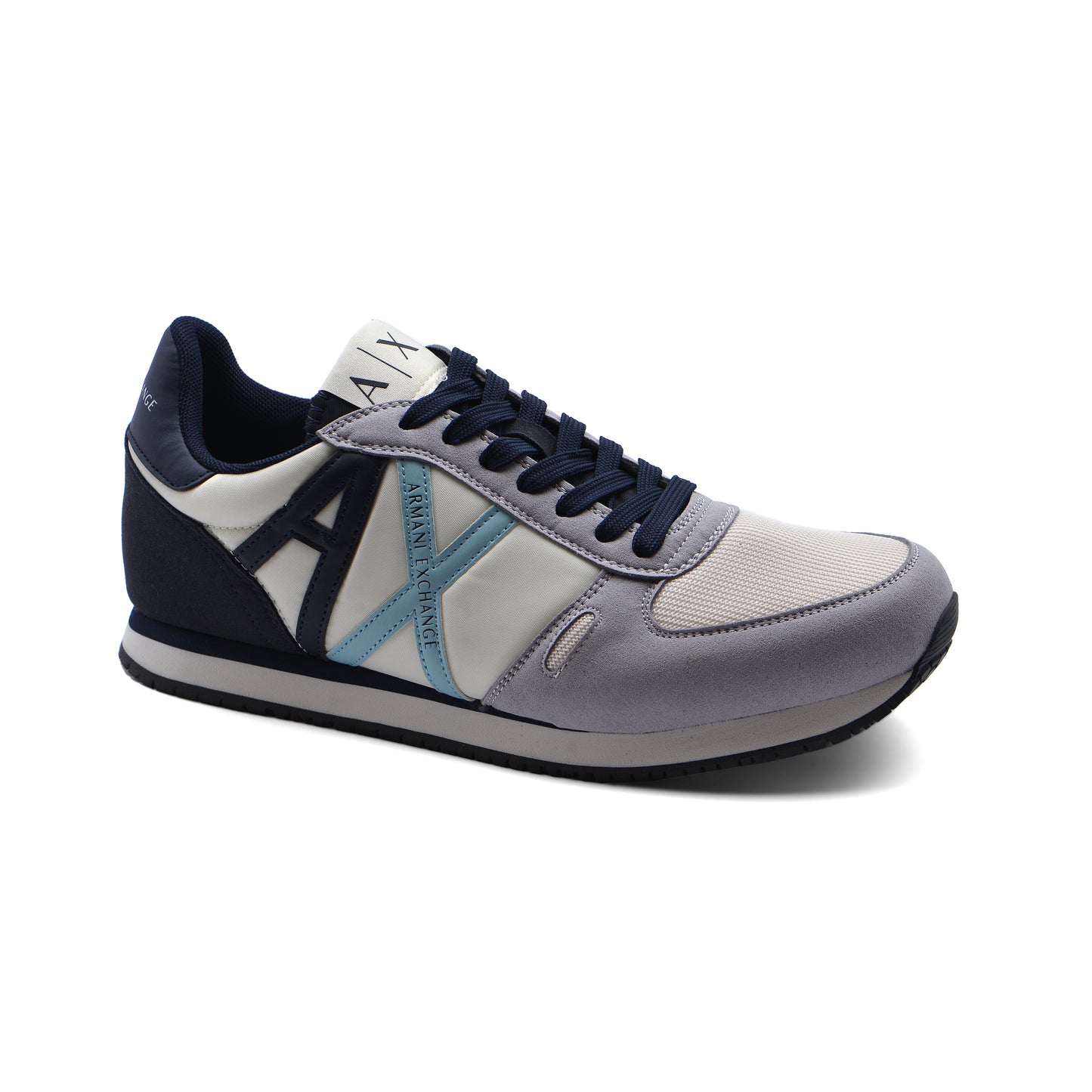 Armani Exchange Original in eco-suede mesh and nylon Sneakers Man XYX017 Gray