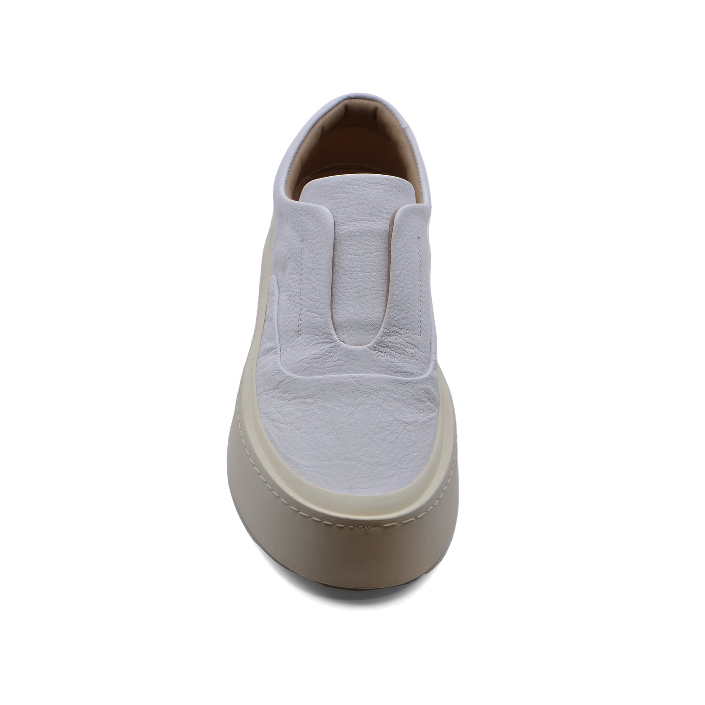 British Style Yuppie Platform Sneakers Men M7513 White