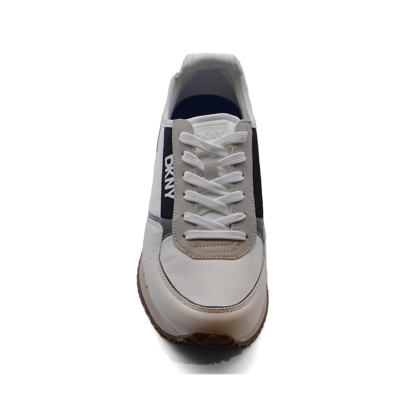 DKNY Men's Original Runner Mixed Media Sneakers WES-2406 White