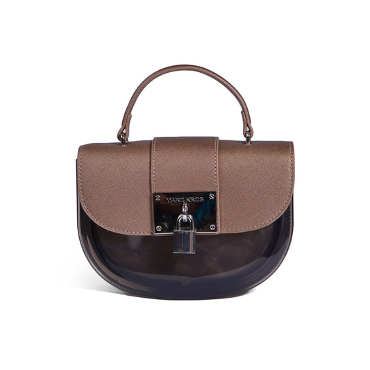 Bags Retro Style Jelly Bags PVC Jiaozi Bao Leisure Versatile Crossbody B-199672-3 Champagne