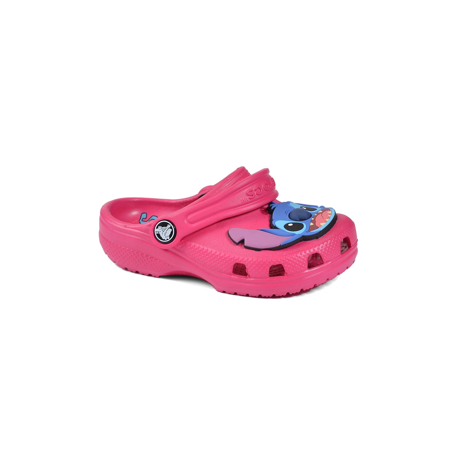 Crocs Stitch Kids Slippers Cartoon Waterproof Slippers Light Sneakers 204536 Stitch Fuchsia