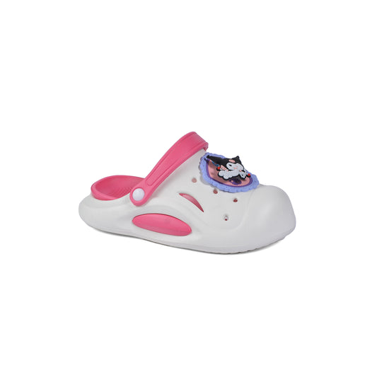 Crocs Kids Kuromi Sanrio Waterproof Slippers Light Sneakers 012-109 White