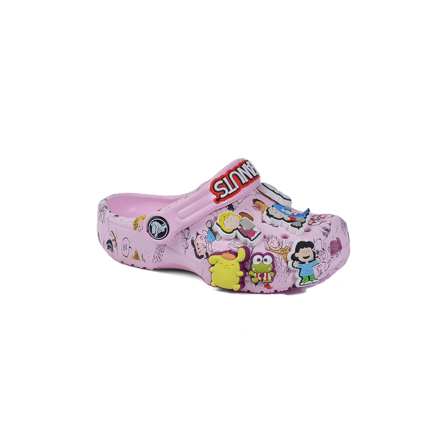 Crocs Peanuts Kids Slippers Cartoon Waterproof Slippers Light Sneakers 208300 Pink