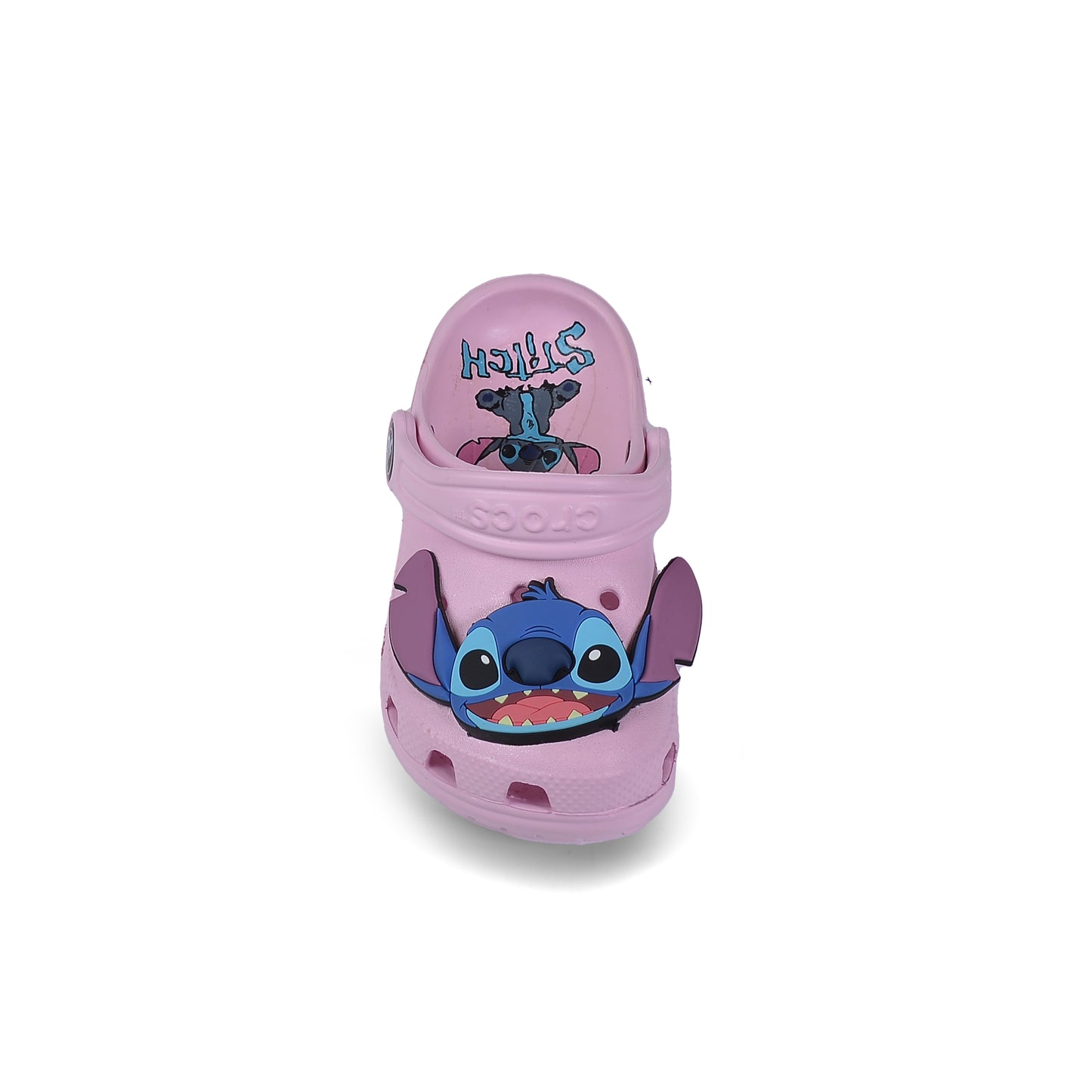 Crocs Stitch Kids Slippers Cartoon Waterproof Slippers Light Sneakers 204536 Stitch Pink