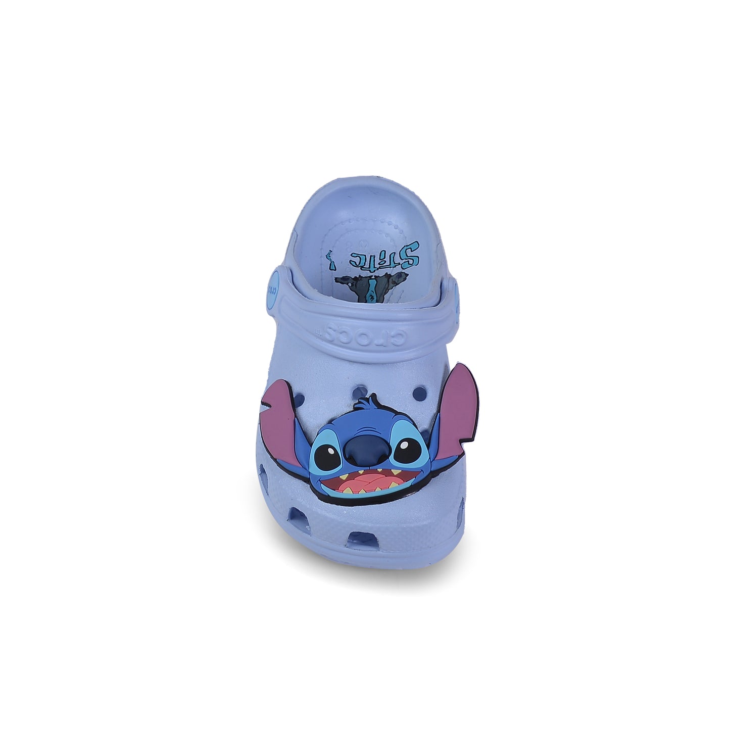 Crocs Stitch Kids Slippers Cartoon Waterproof Slippers Light Sneakers 204536 Stitch Blue