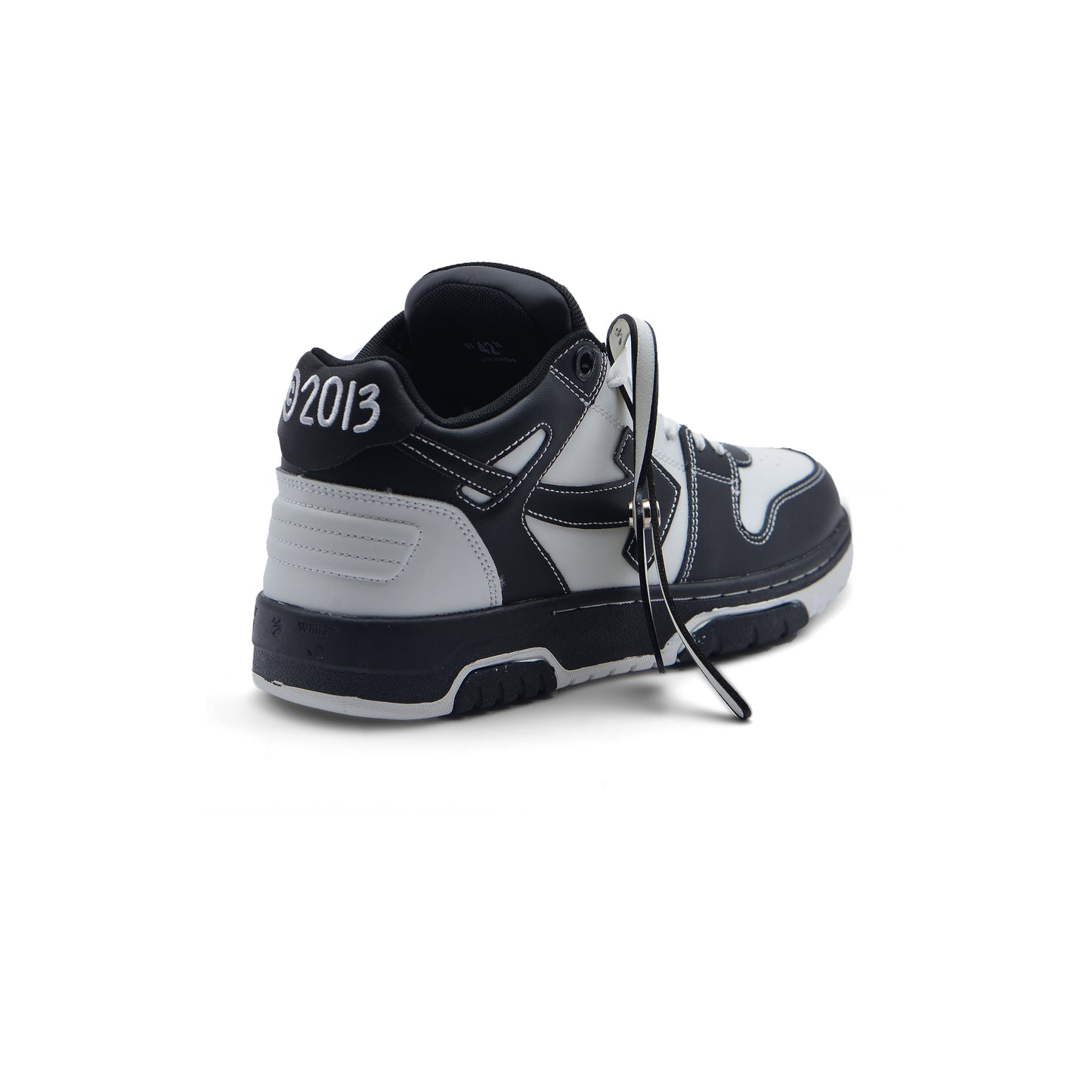 Off-White Logic Out Of Office Lace-Up Sneakers 189S25-M Black