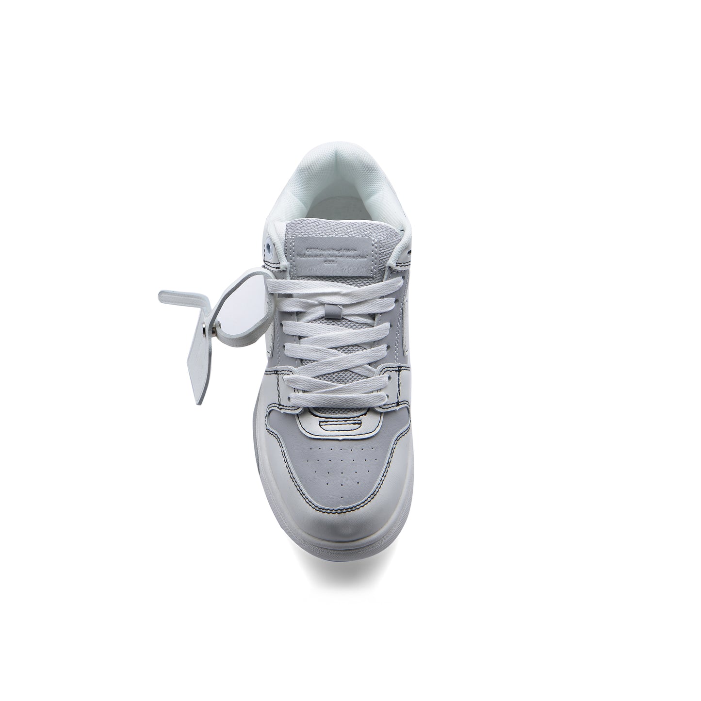 Off-White Logic Out Of Office Lace-Up Sneakers 189S24-W Gray