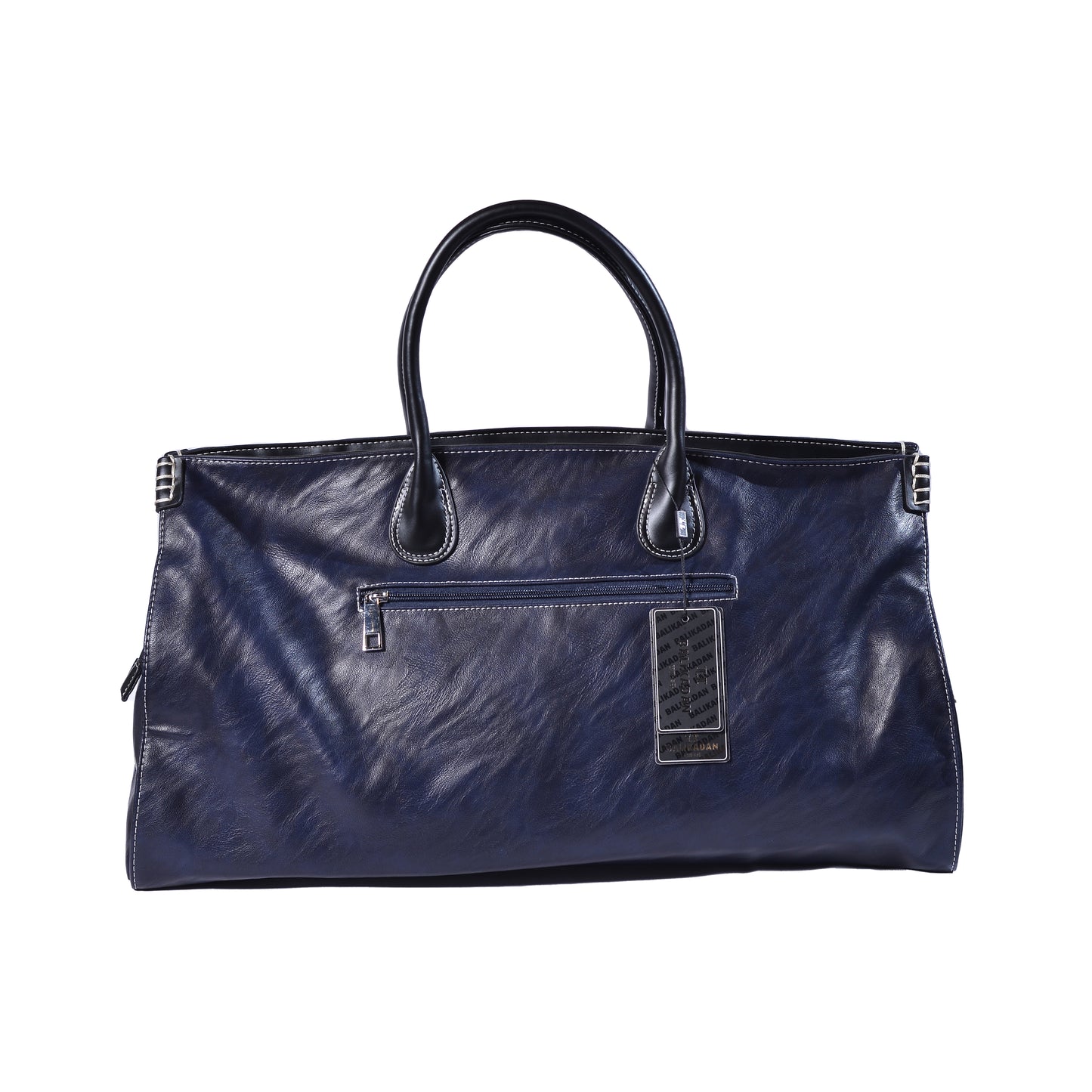 Balikadan plaque Leather Holdall Bag 963708 Blue