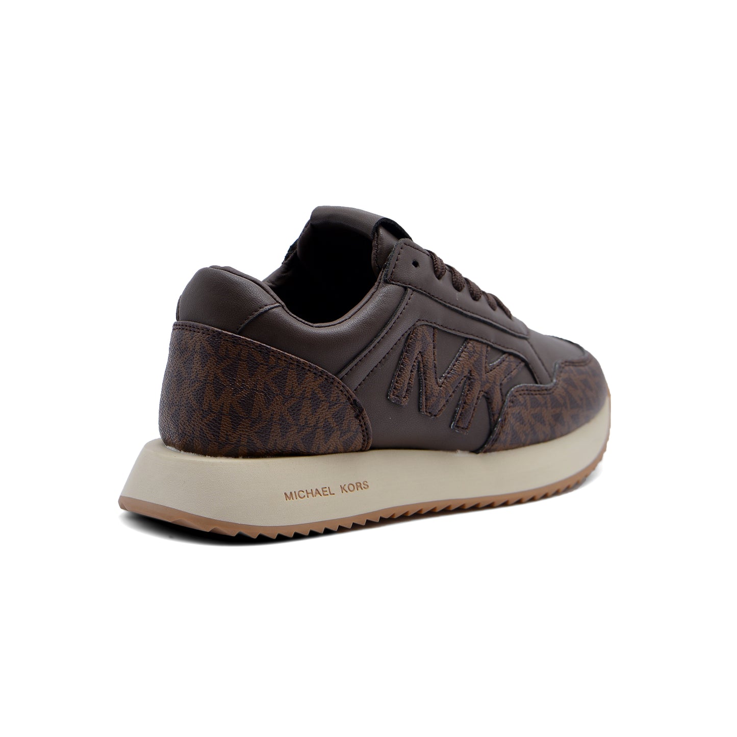 Michael Kors Beige Solid Athletic Shoes for Women JEN-662 Coffee