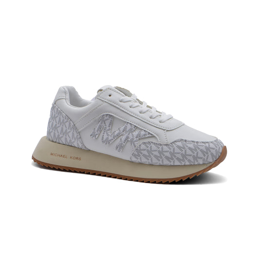 Michael Kors Beige Solid Athletic Shoes for Women JEN-662 White