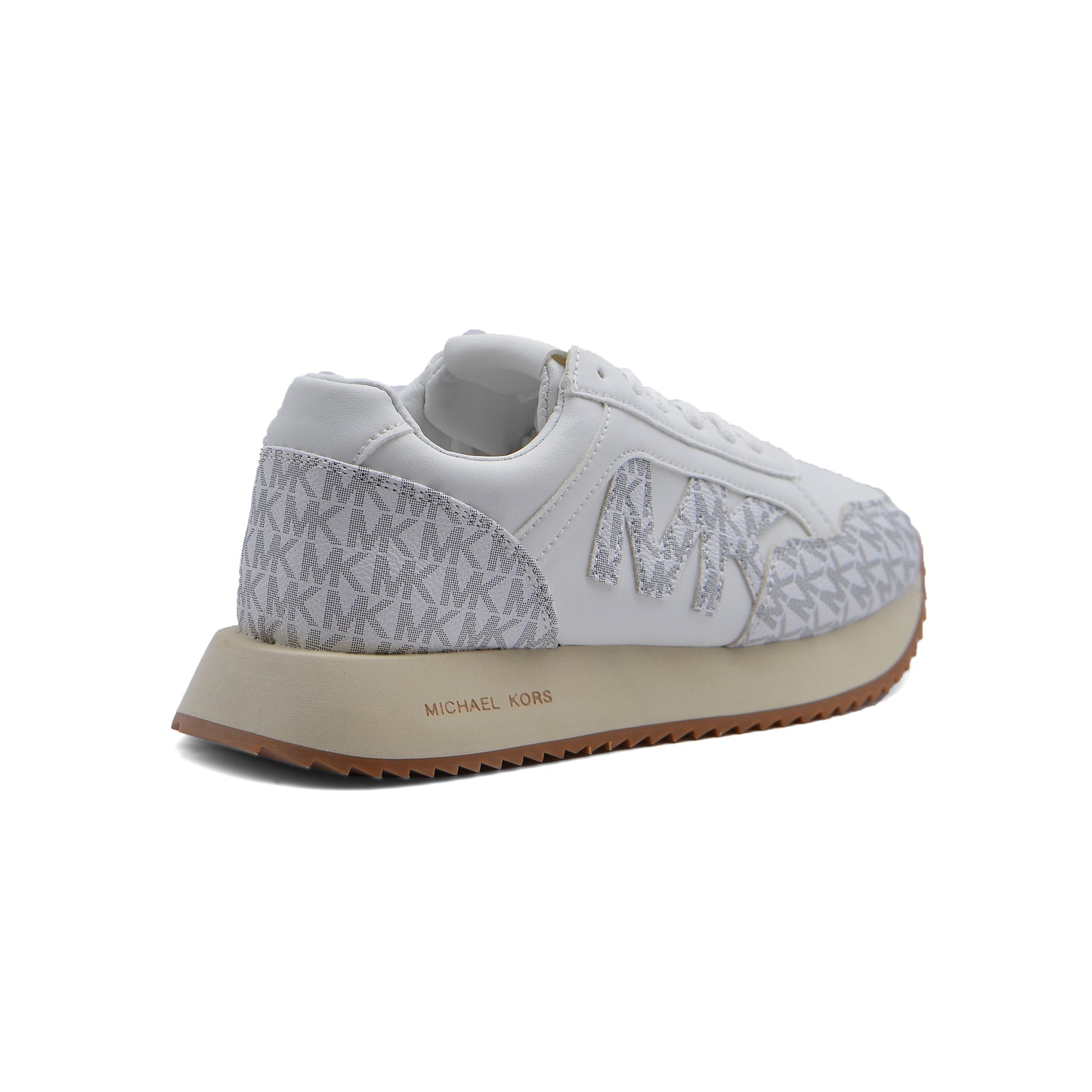 Michael Kors Beige Solid Athletic Shoes for Women JEN-662 White
