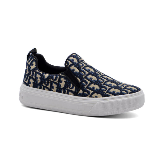 CHRISTIAN DIOR Woman Slip On Sneakers JEN-668 Navy