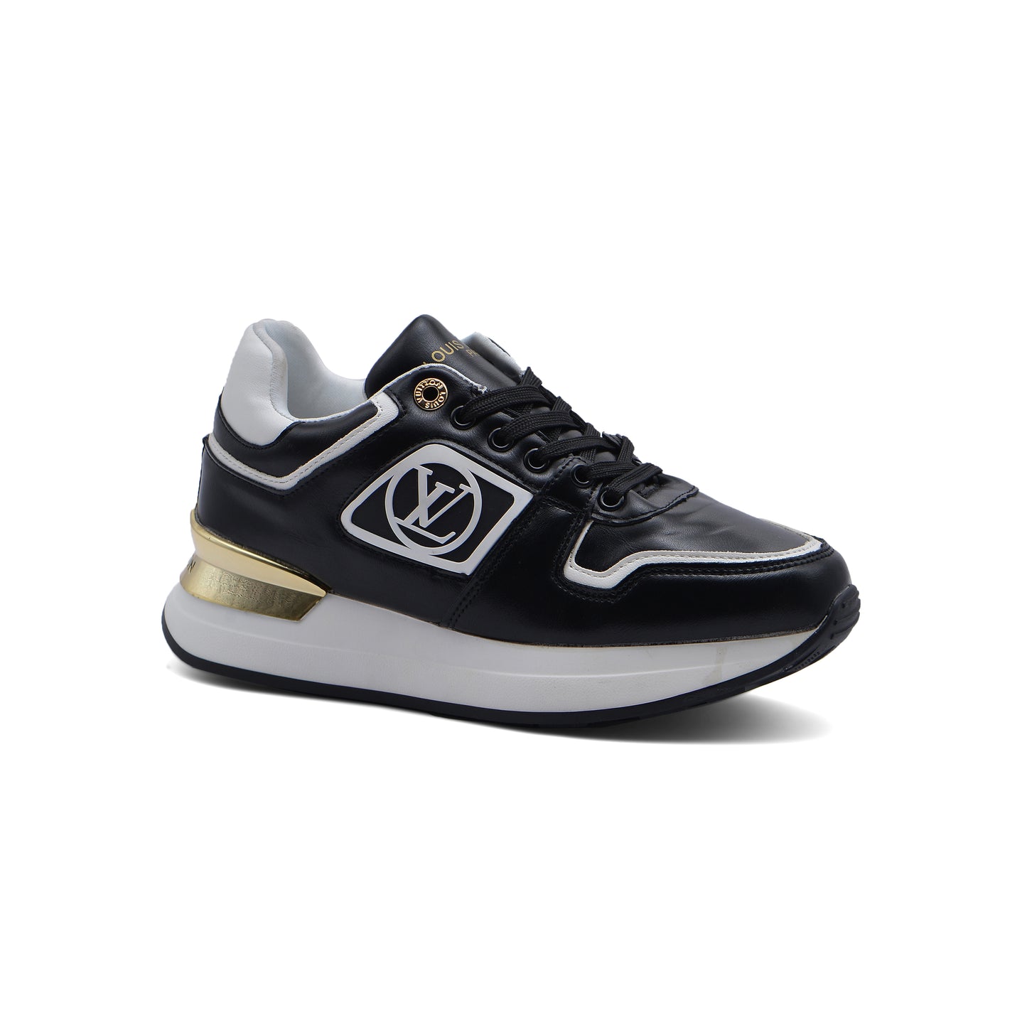 LOUIS VUITTON Run Away Low Top Casual Shoes Woman JEN-675 Black&White
