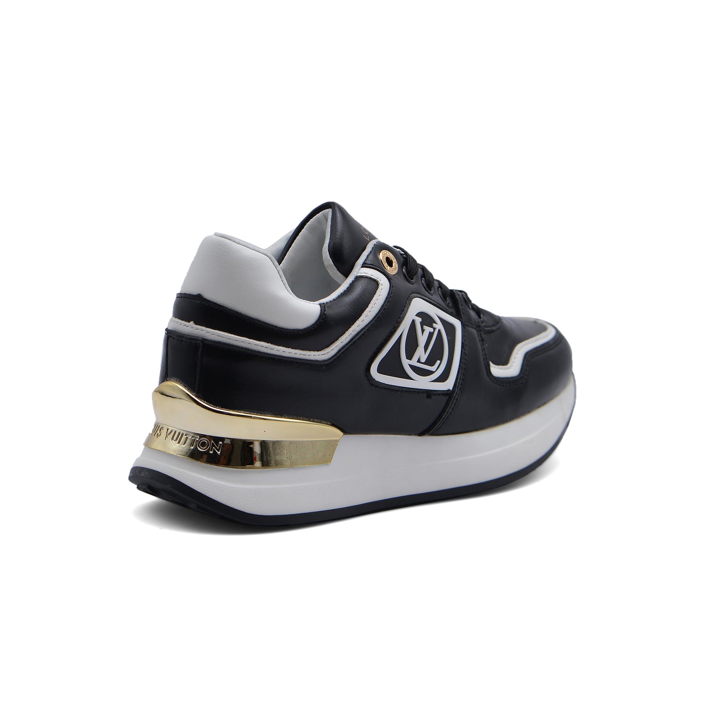 LOUIS VUITTON Run Away Low Top Casual Shoes Woman JEN-675 Black&White