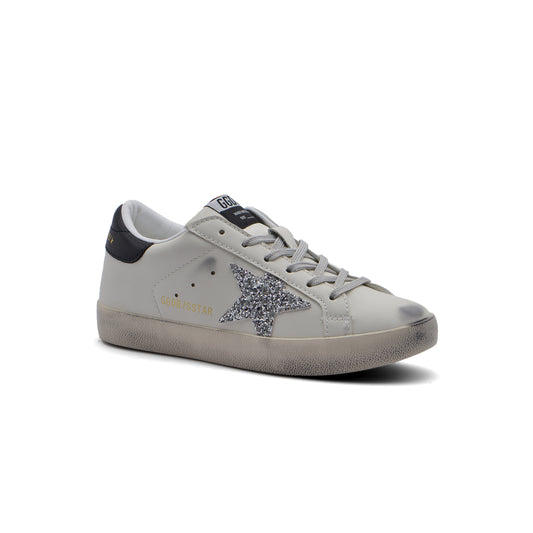 Golden Goose with glitter star Sneakers Woman JEN-686 White&Black