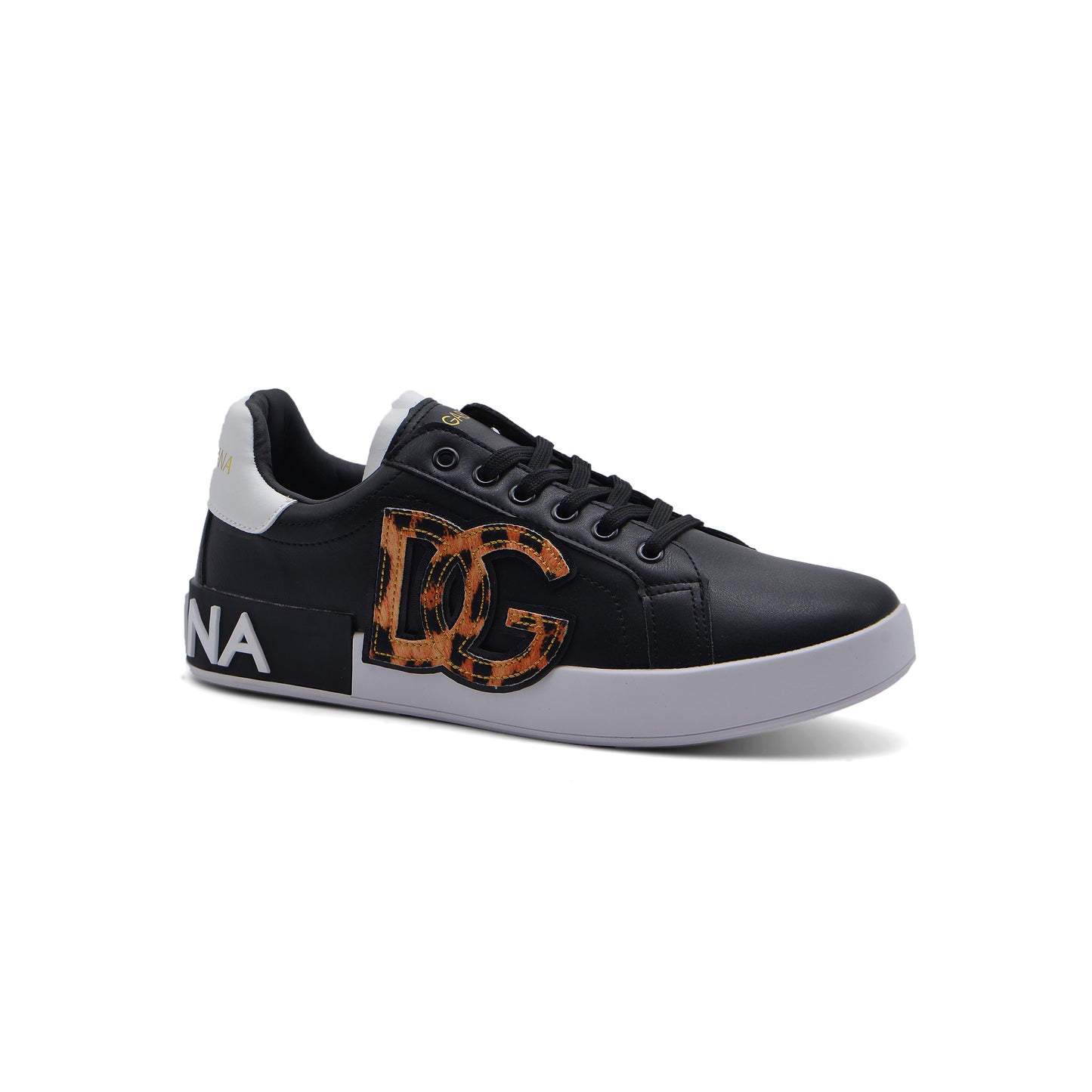 Dolce&Gabbana Portofino Logo Sneakers Saks Fifth Avenue JEN-682 Black