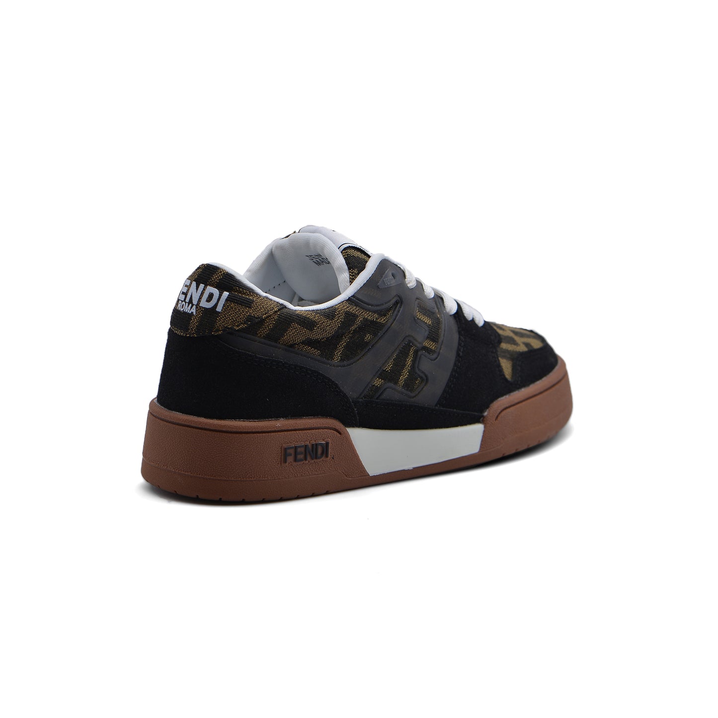 Fendi Match Sneakers Fabric Woman JEN-681 Black&Brown