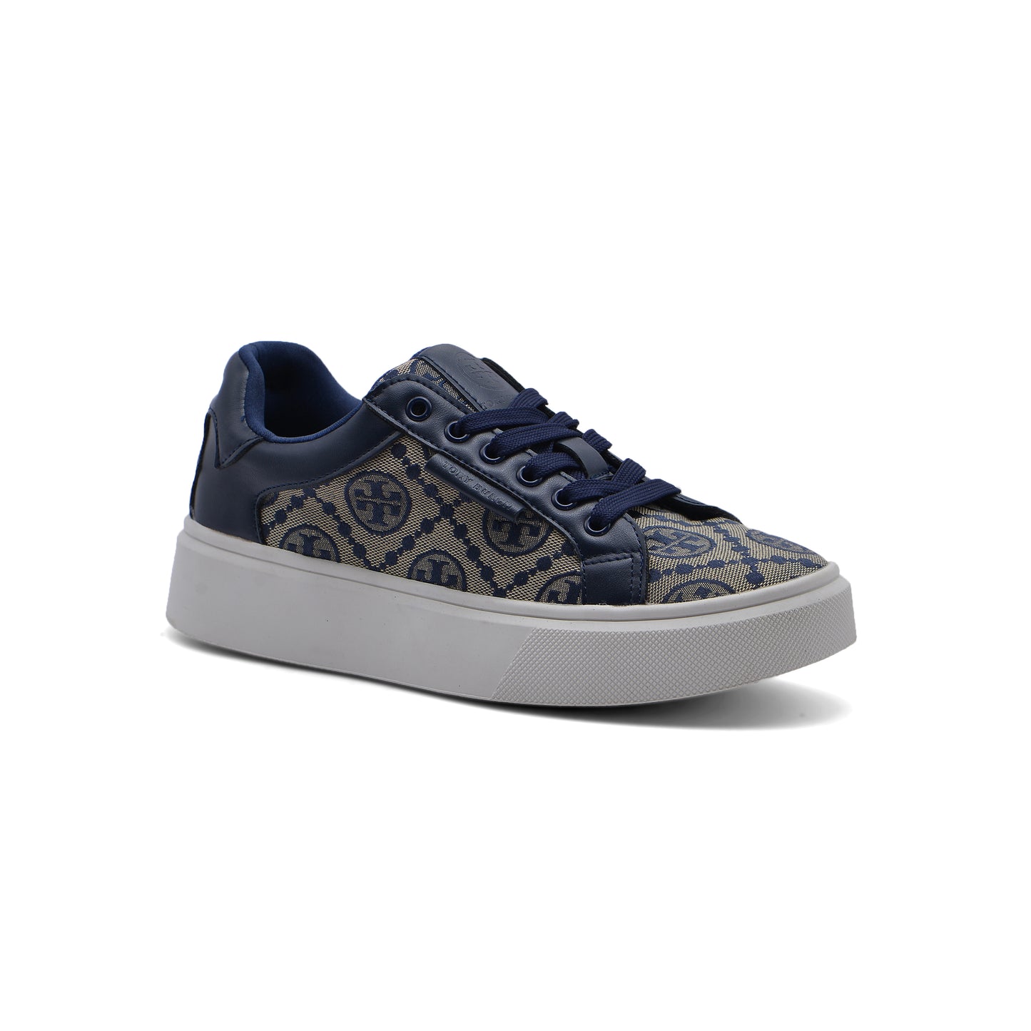 Tory Burch T Monogram Ladybug Court Lace-up Sneakers Woman JEN-665 Navy