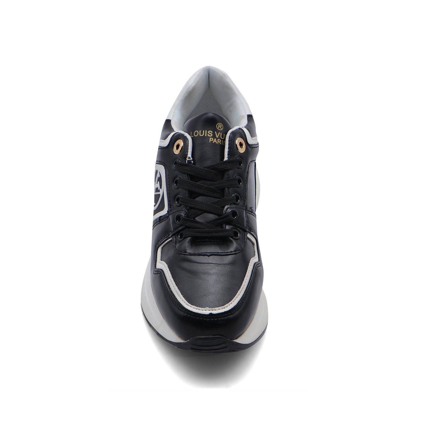 LOUIS VUITTON Run Away Low Top Casual Shoes Woman JEN-675 Black&White