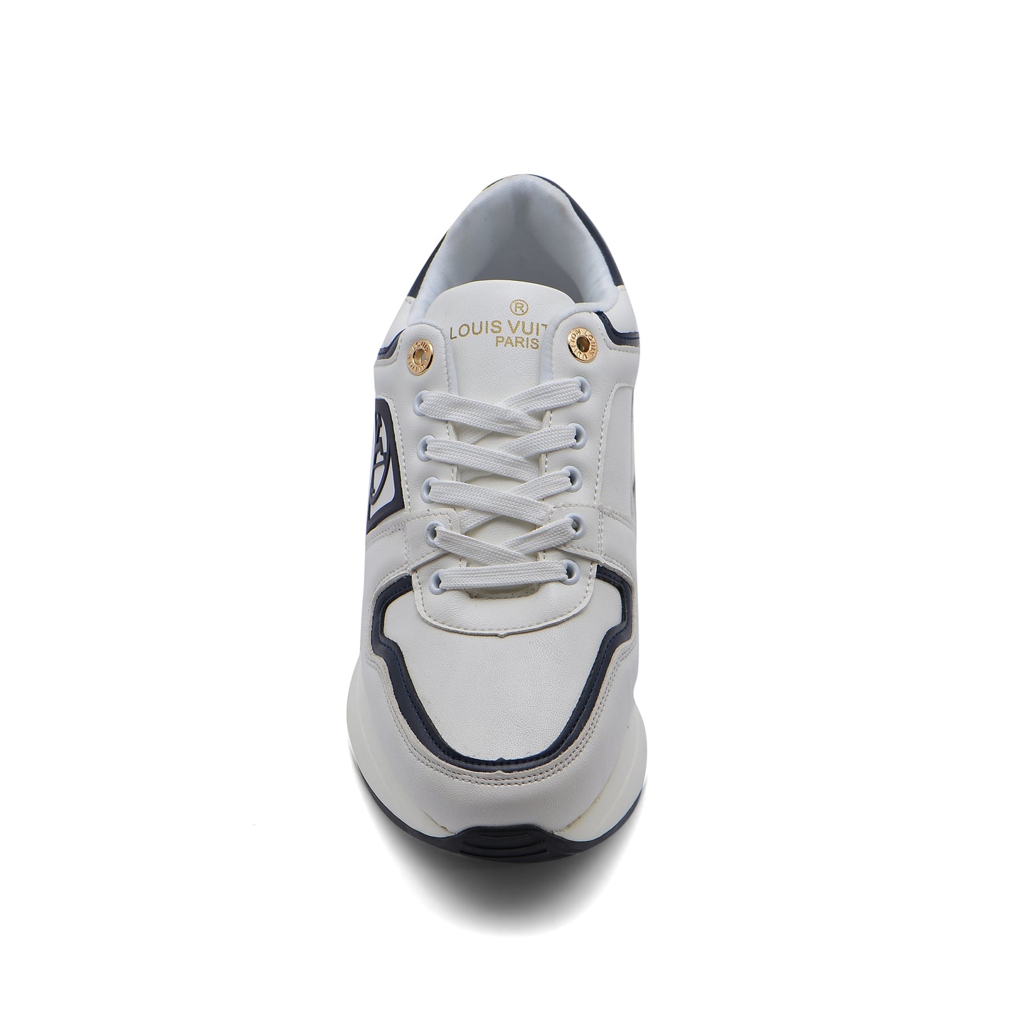 LOUIS VUITTON Run Away Low Top Casual Shoes Woman JEN-675 White&Navy
