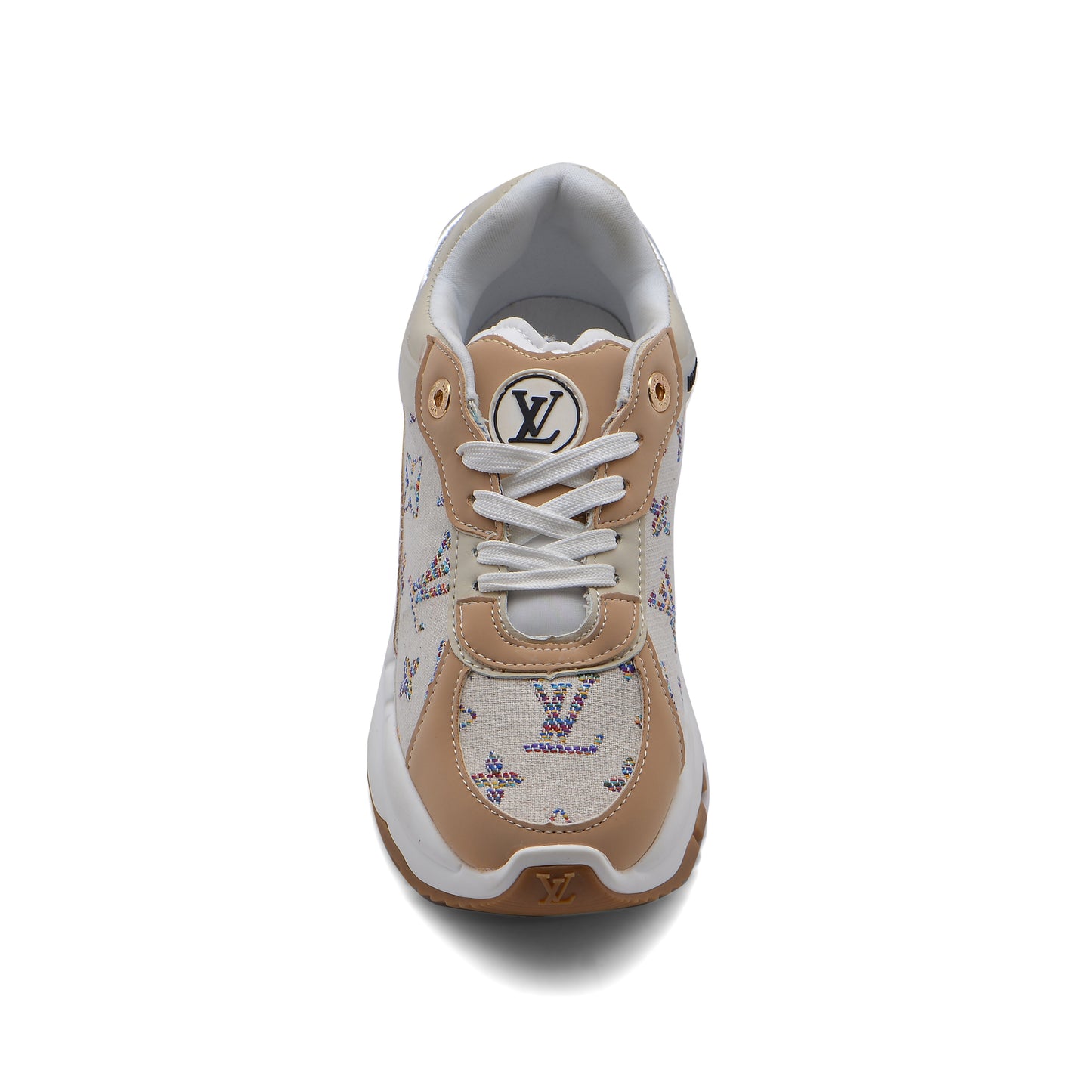 Louis Vuitton Run 55 Sneaker Woman JEN-676 Beige