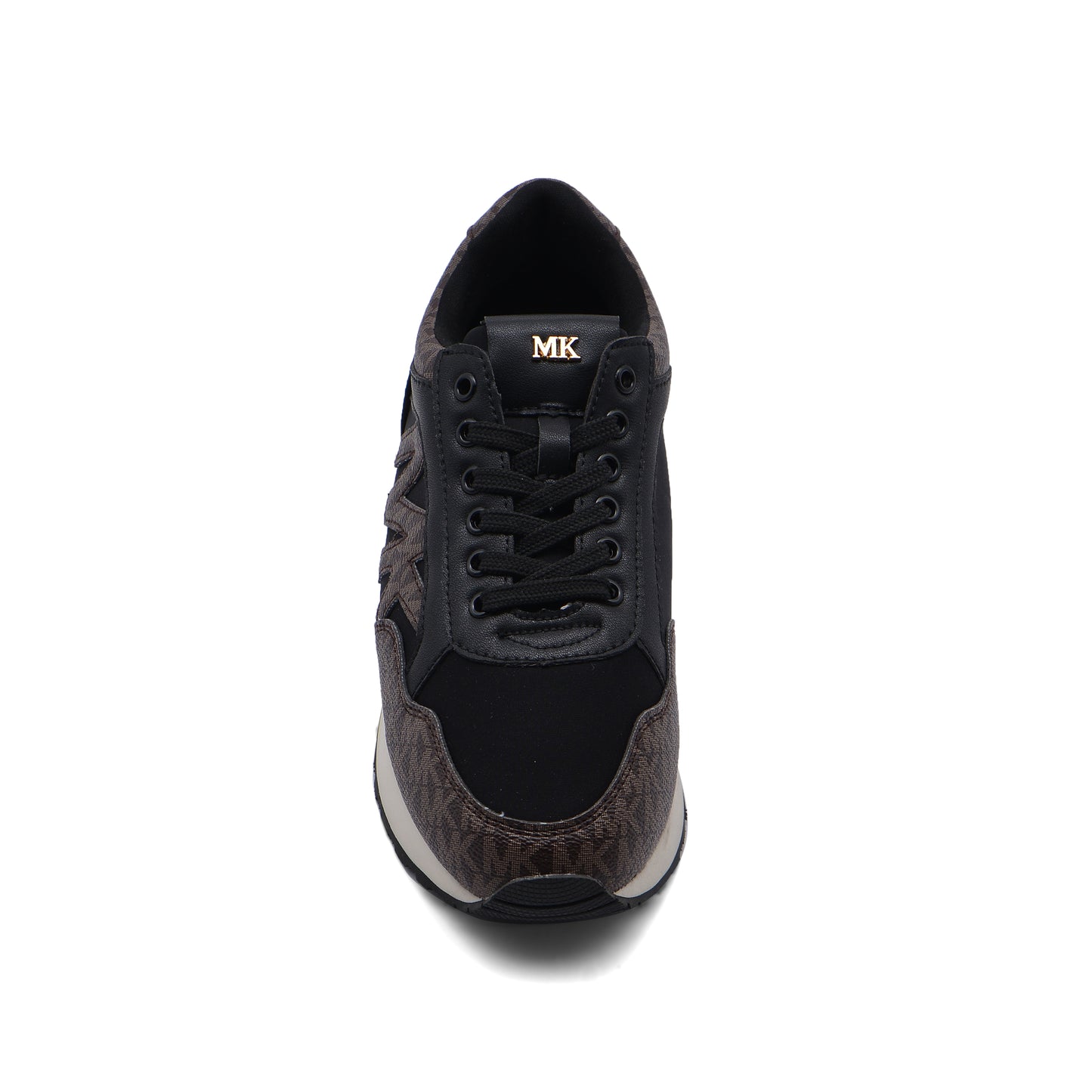 Michael Kors Beige Solid Athletic Shoes for Women JEN-661 Black&Coffee
