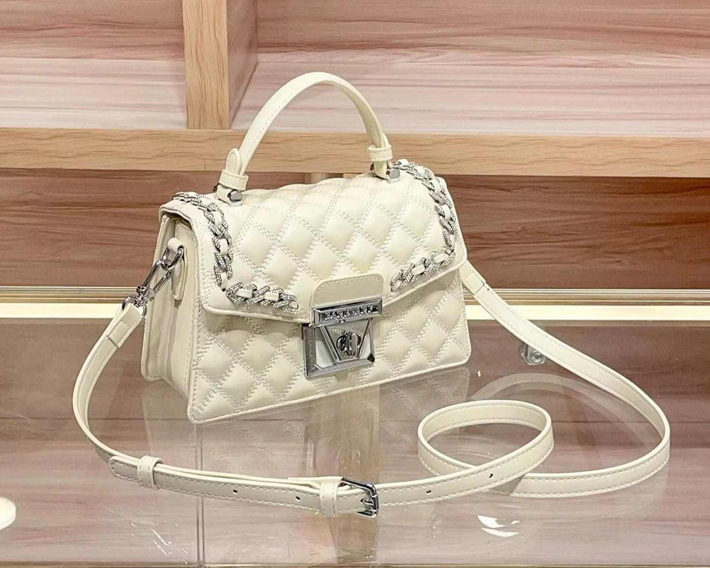 Banevanf Bag Woman High Quality Design 8767-1 Off-White