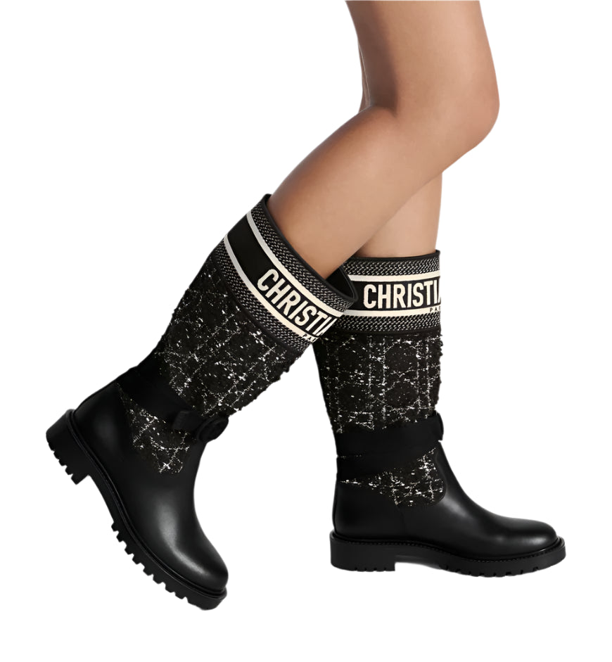 حذاء بوت نسائي Dior-Major Premium Quality KCK222 باللون الأسود