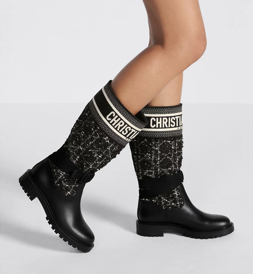 حذاء بوت نسائي Dior-Major Premium Quality KCK222 باللون الأسود