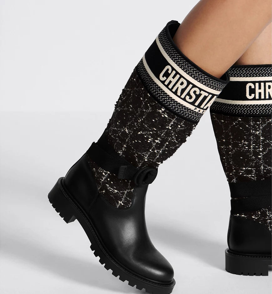 حذاء بوت نسائي Dior-Major Premium Quality KCK222 باللون الأسود