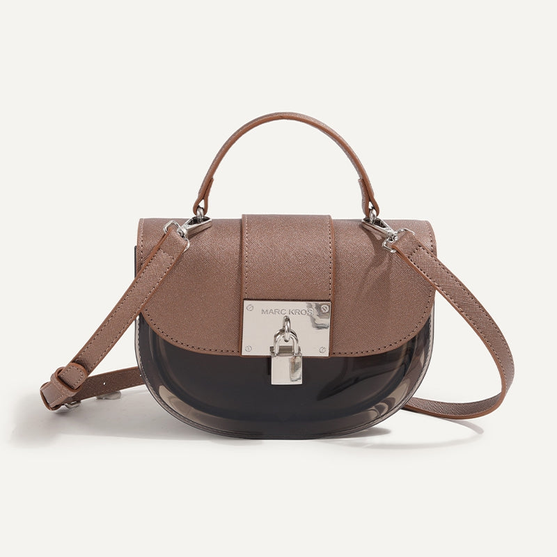 Bags Retro Style Jelly Bags PVC Jiaozi Bao Leisure Versatile Crossbody B-199672-3 Champagne
