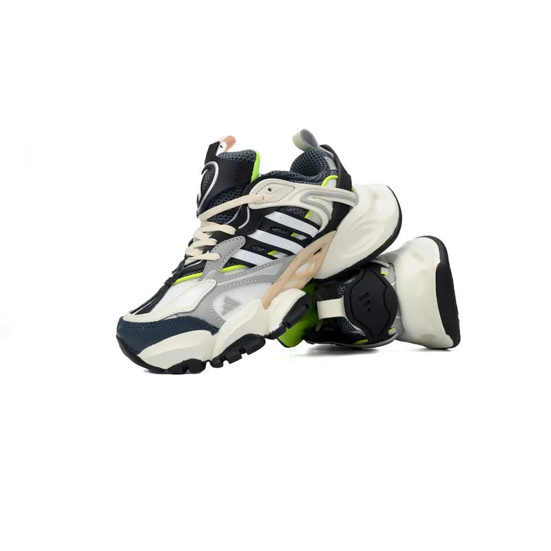 حذاء رياضي أديداس XLG Runner للنساء باللون الرمادي والأسود 606004